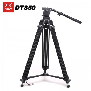 DIAT DT850 Trepied video de înaltă calitate pentru trepied profesional cu trepied video